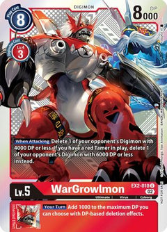 WarGrowlmon (Xros Encounter Pre-Release) (EX2-010) - Digital Hazard Foil-1