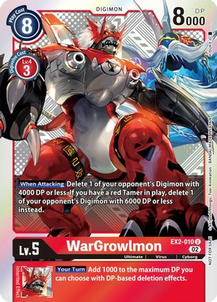 WarGrowlmon (Xros Encounter Pre-Release) (EX2-010) - Digital Hazard Foil-1