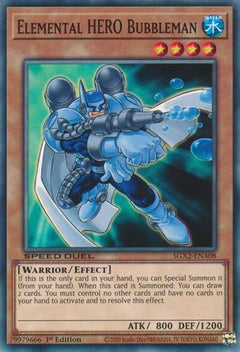 Elemental HERO Bubbleman (SGX2-ENA08) - Speed Duel GX: Midterm Paradox 1st Edition-1
