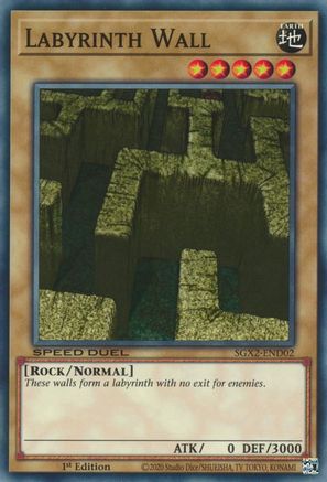 Labyrinth Wall (SGX2-END02) - Speed Duel GX: Midterm Paradox 1st Edition-1