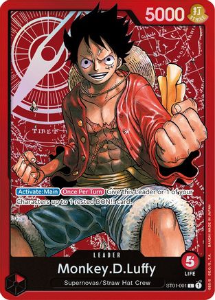 Monkey.D.Luffy (001) (ST01-001) - Starter Deck 1: Straw Hat Crew Foil-1