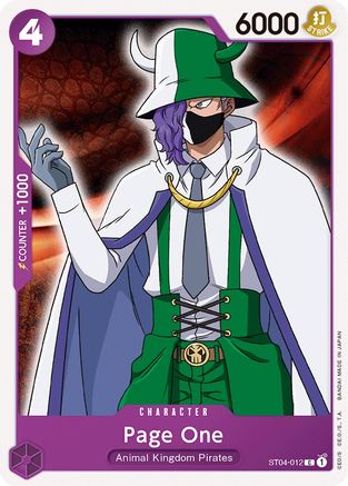 Page One (ST04-012) - Starter Deck 4: Animal Kingdom Pirates-1