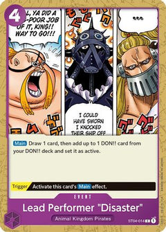 Lead Performer "Disaster" (ST04-014) - Starter Deck 4: Animal Kingdom Pirates-1