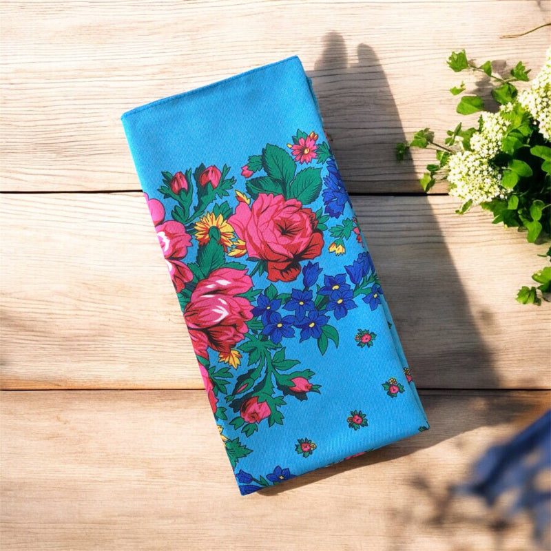 Turquoise Kokum Scarf-1