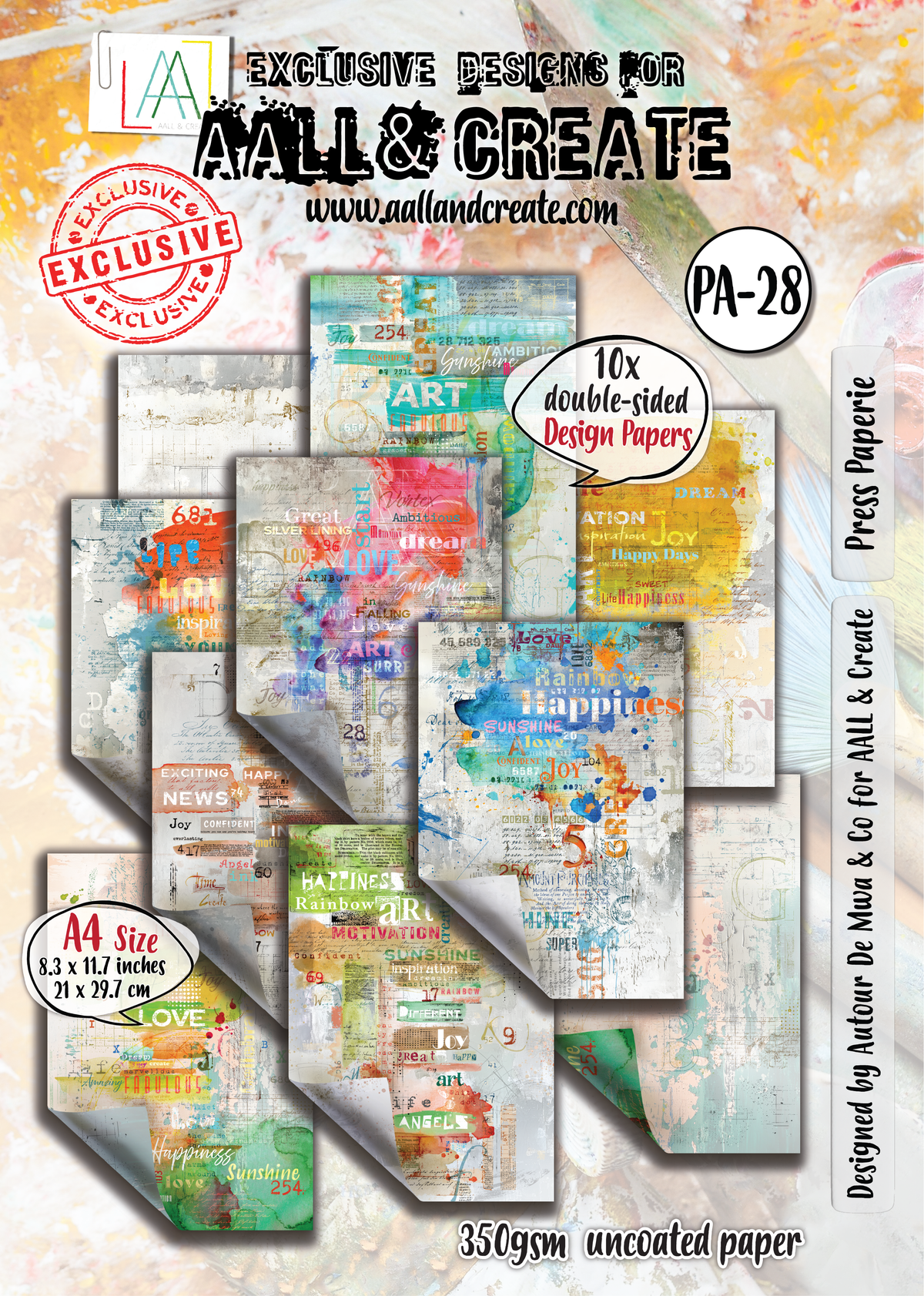 AALL and Create - A4 Design Paper - Press Paperie-1