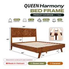 Base de cama de madera maciza Harmony-8