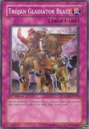 Trojan Gladiator Beast (CRMS-EN078) - Crimson Crisis 1st Edition-1