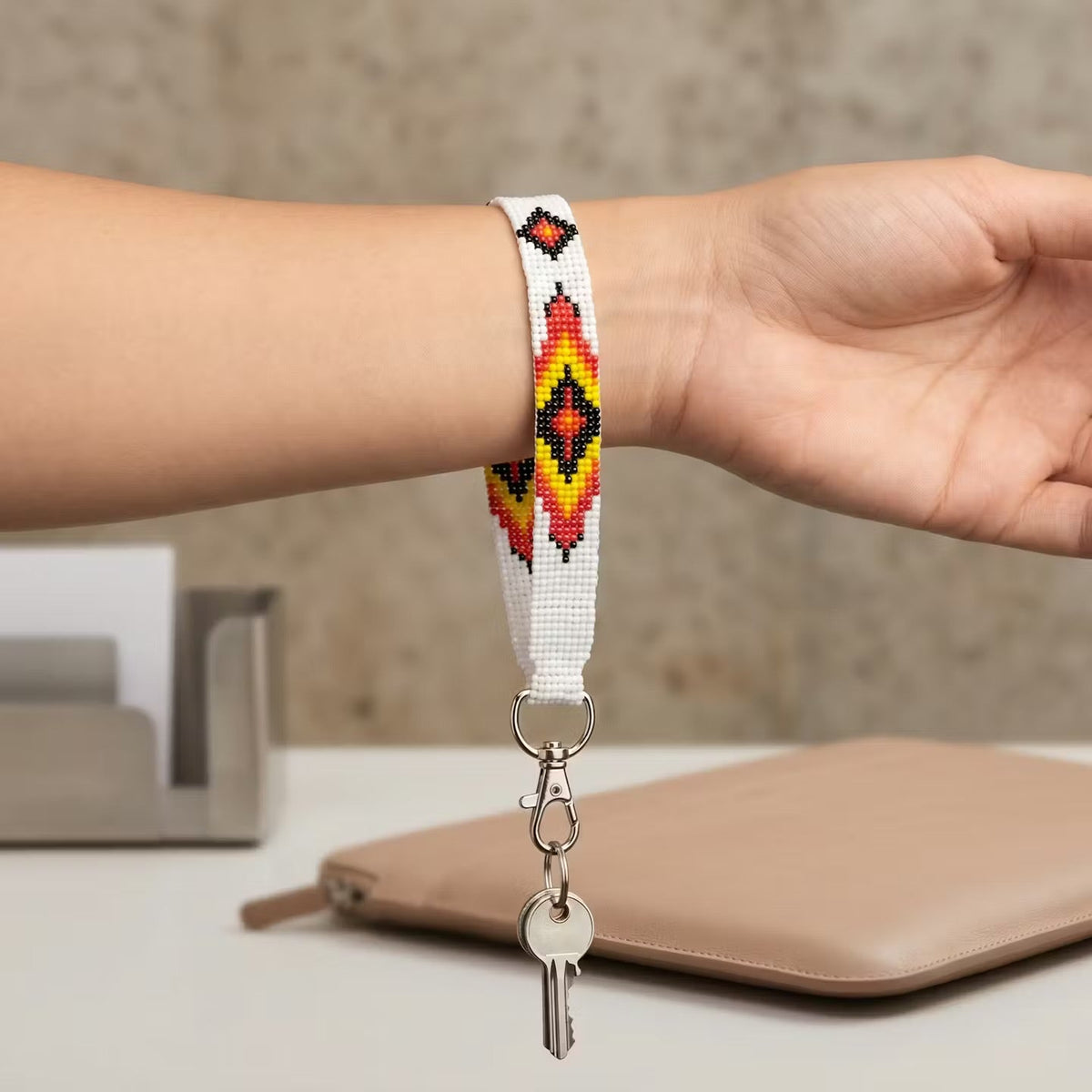 Silver Native American Style Wrist Lanyard-2