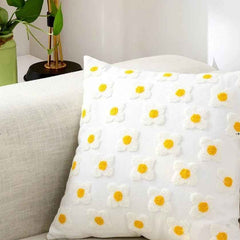 Decorative Floral Embroidered Pillow Cover-1