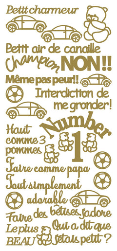 Autocollants à décoller - Petit Charmeur-1