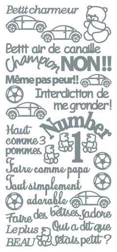 Autocollants à décoller - Petit Charmeur-2