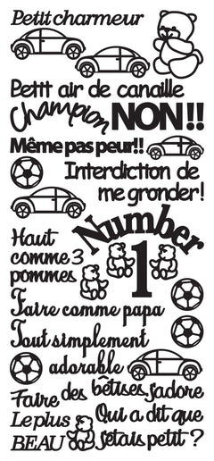 Autocollants à décoller - Petit Charmeur-3