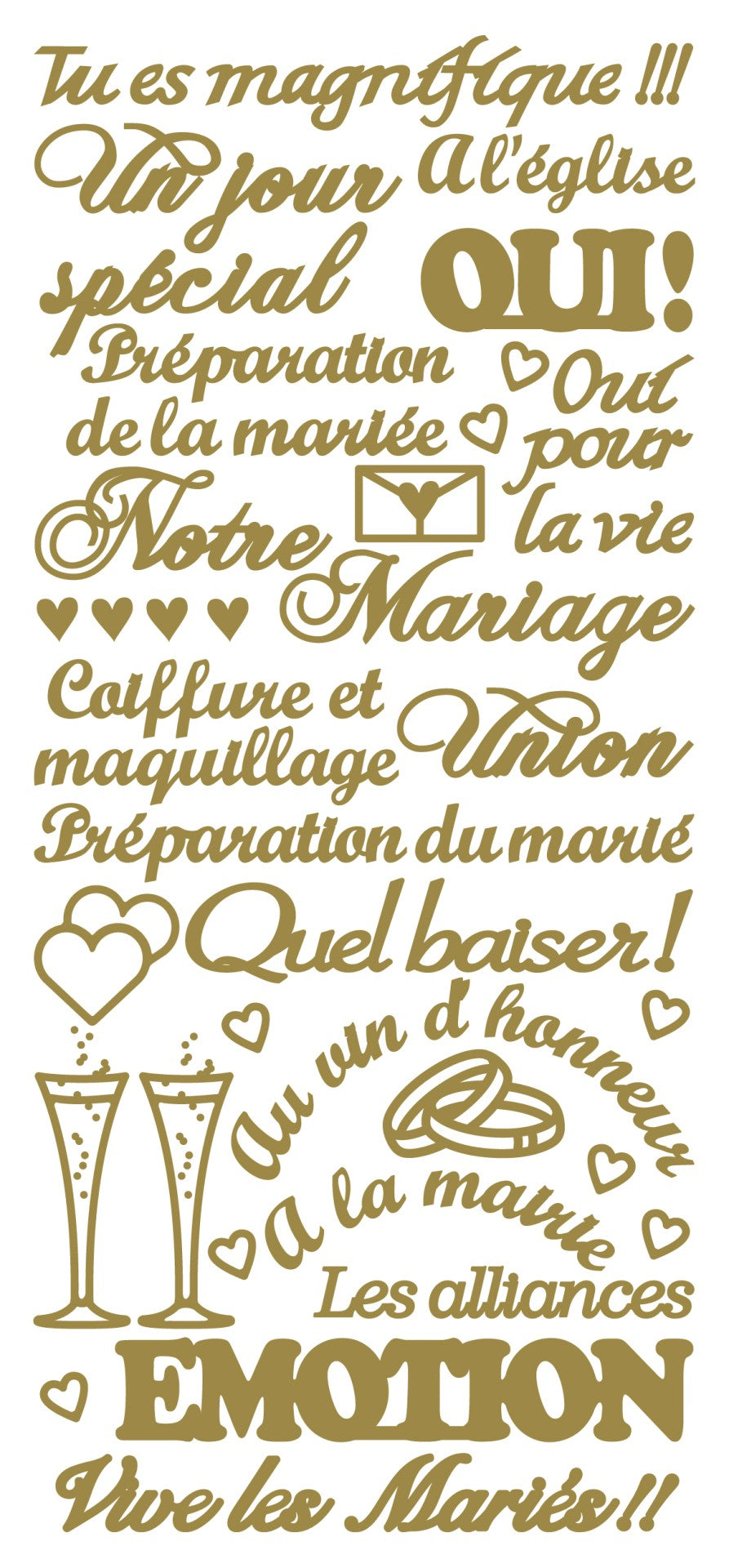 Autocollants à Décoller - Tu es Magnifique