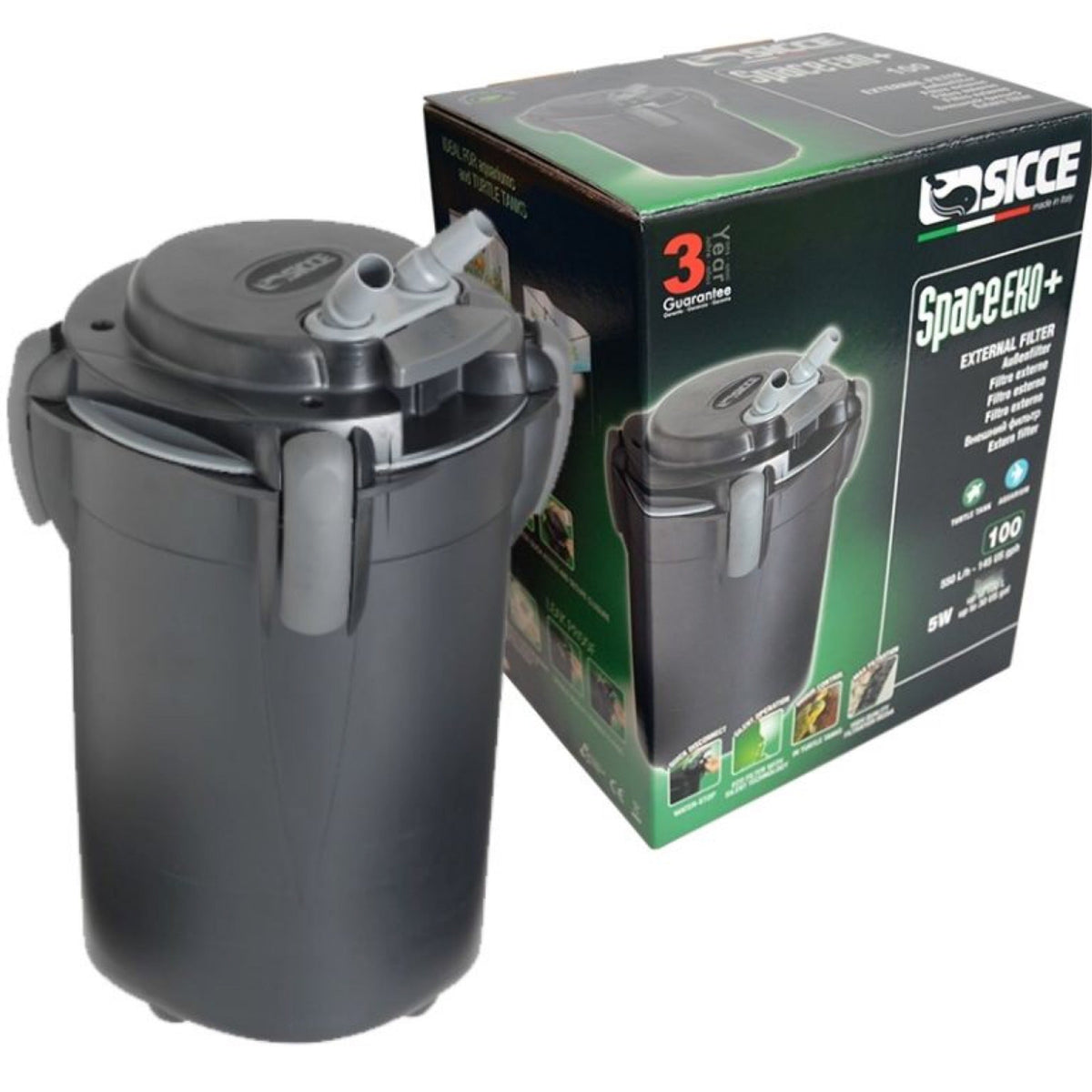 Sicce Space EKO+ 100 External Canister Filter - up to 30gal-1