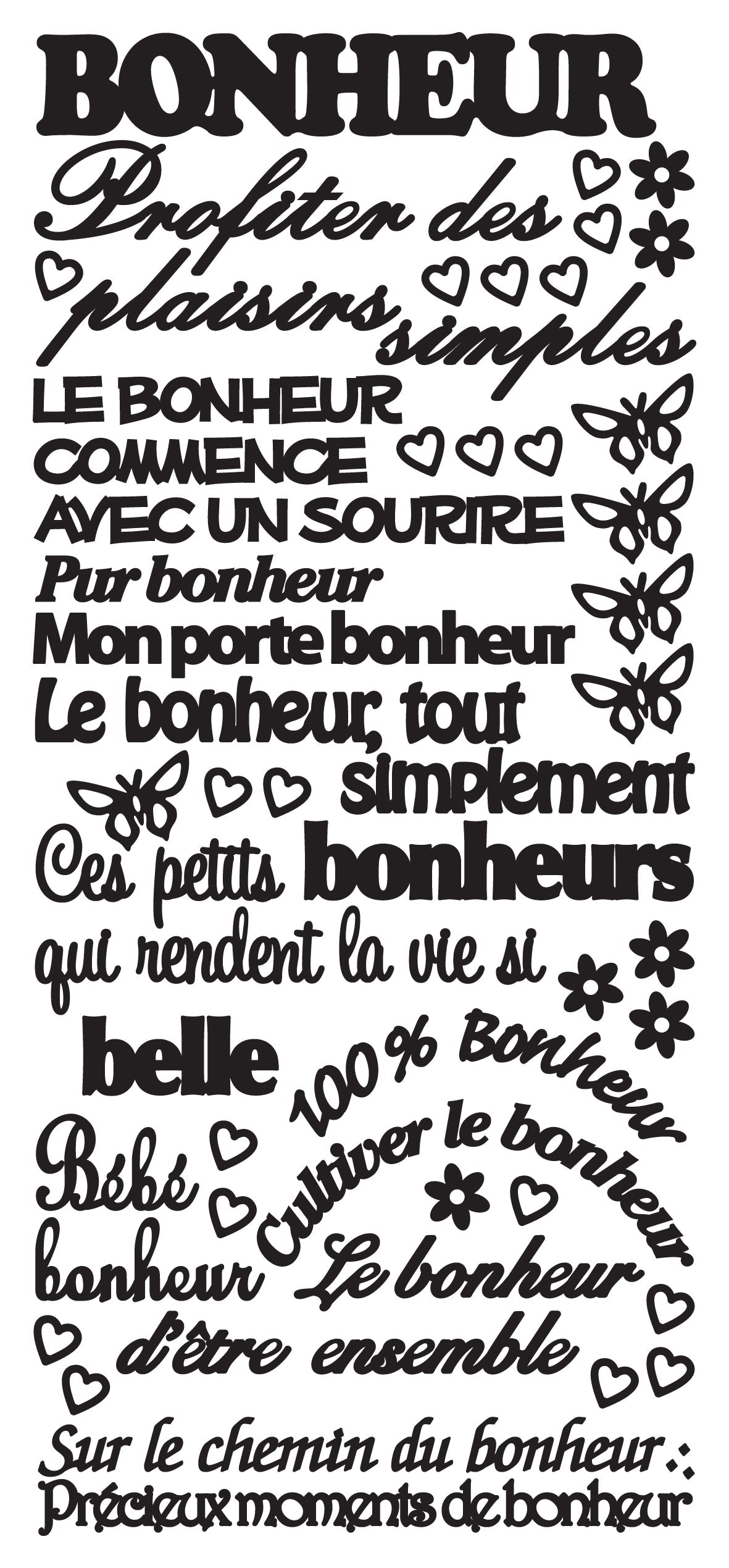 Peel Off Stickers - Bonheur-3