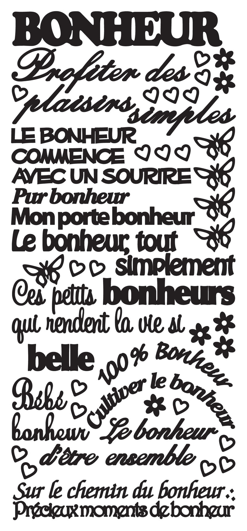 Peel Off Stickers - Bonheur-3