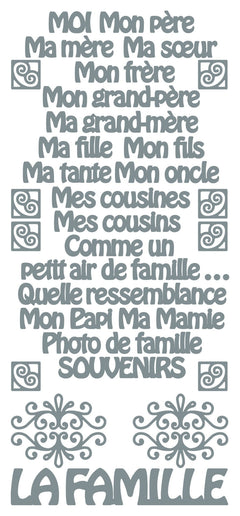 Autocollants pelables - La Famille-2