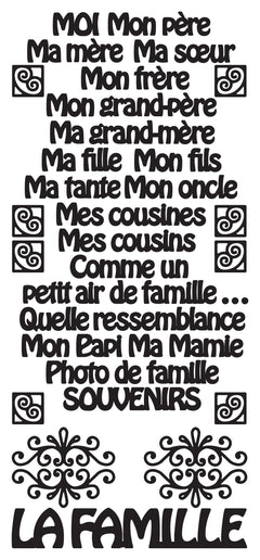 Autocollants pelables - La Famille-3