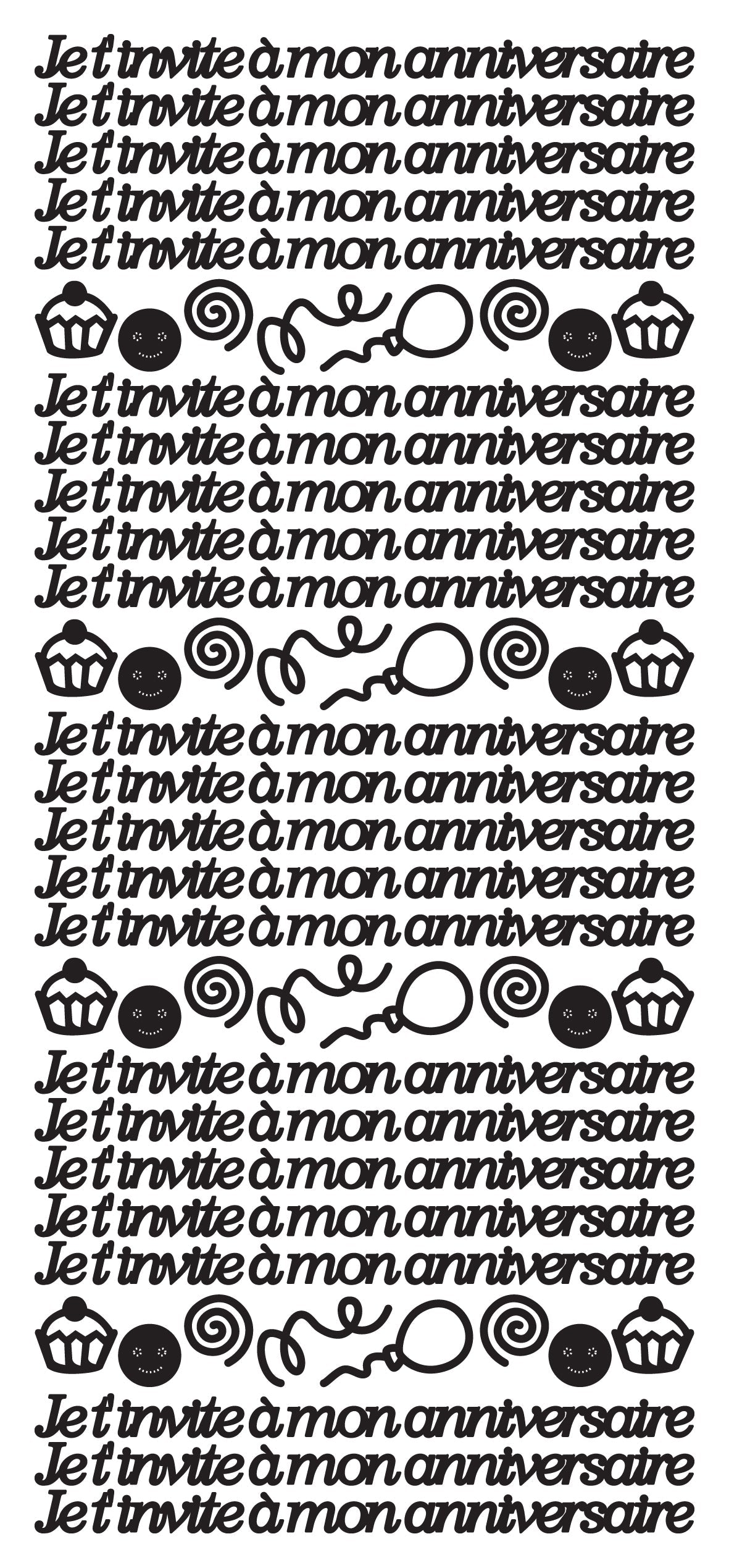 Autocollants à décoller - Je t'invite-3