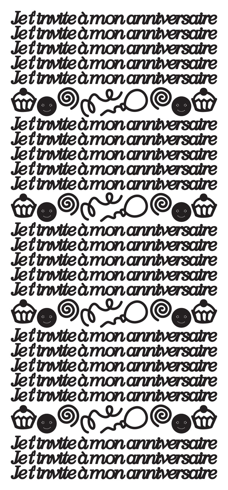 Autocollants à décoller - Je t'invite-3