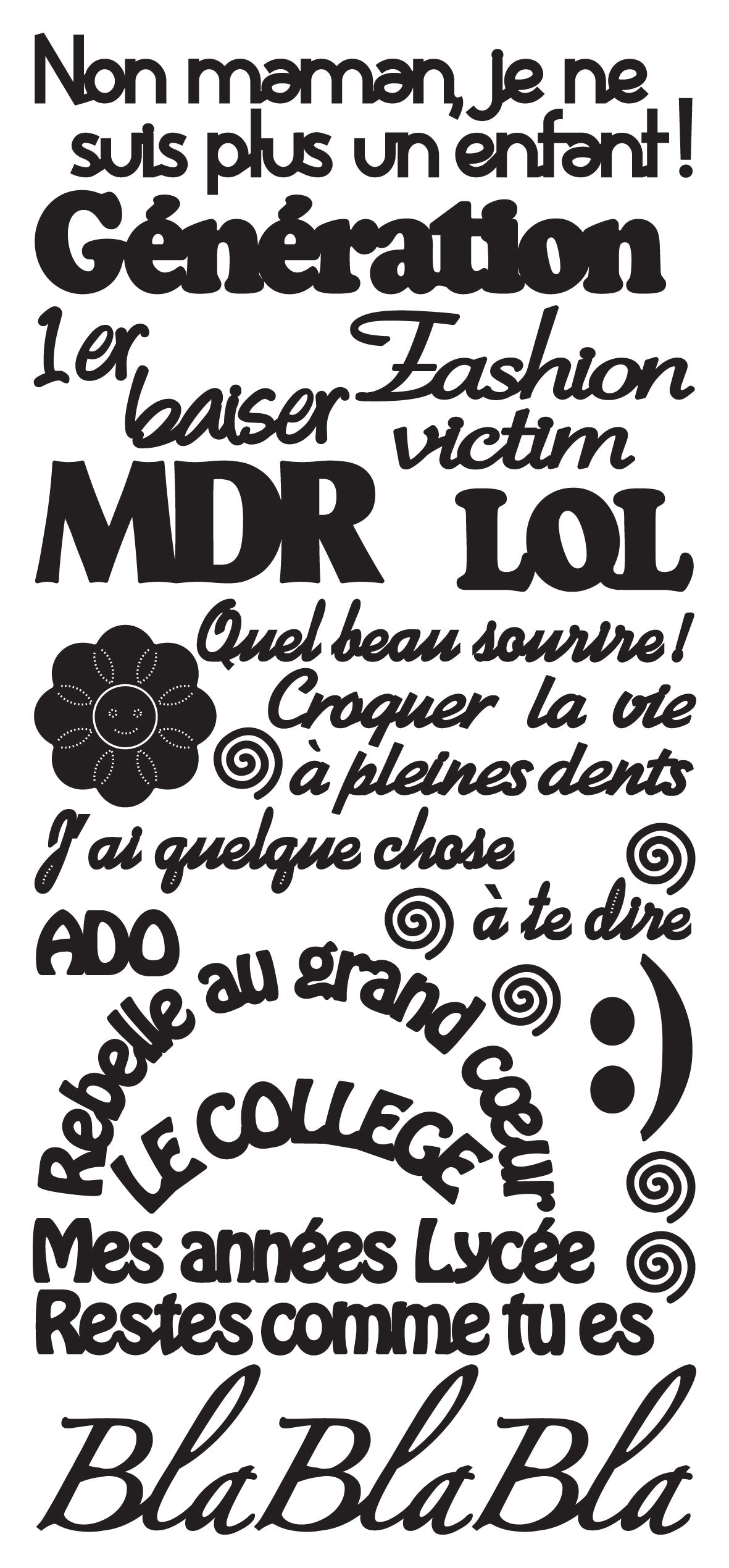 Peel Off Stickers - Génération-3