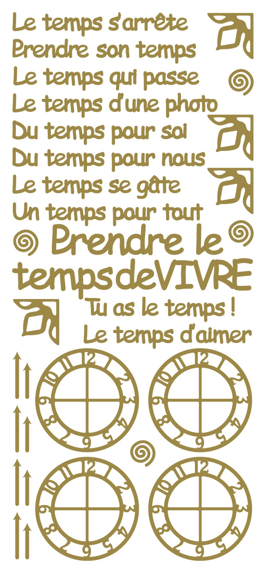 Peel Off Stickers - Le temps s'arrete-1