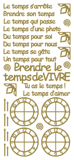 Peel Off Stickers - Le temps s'arrete-1