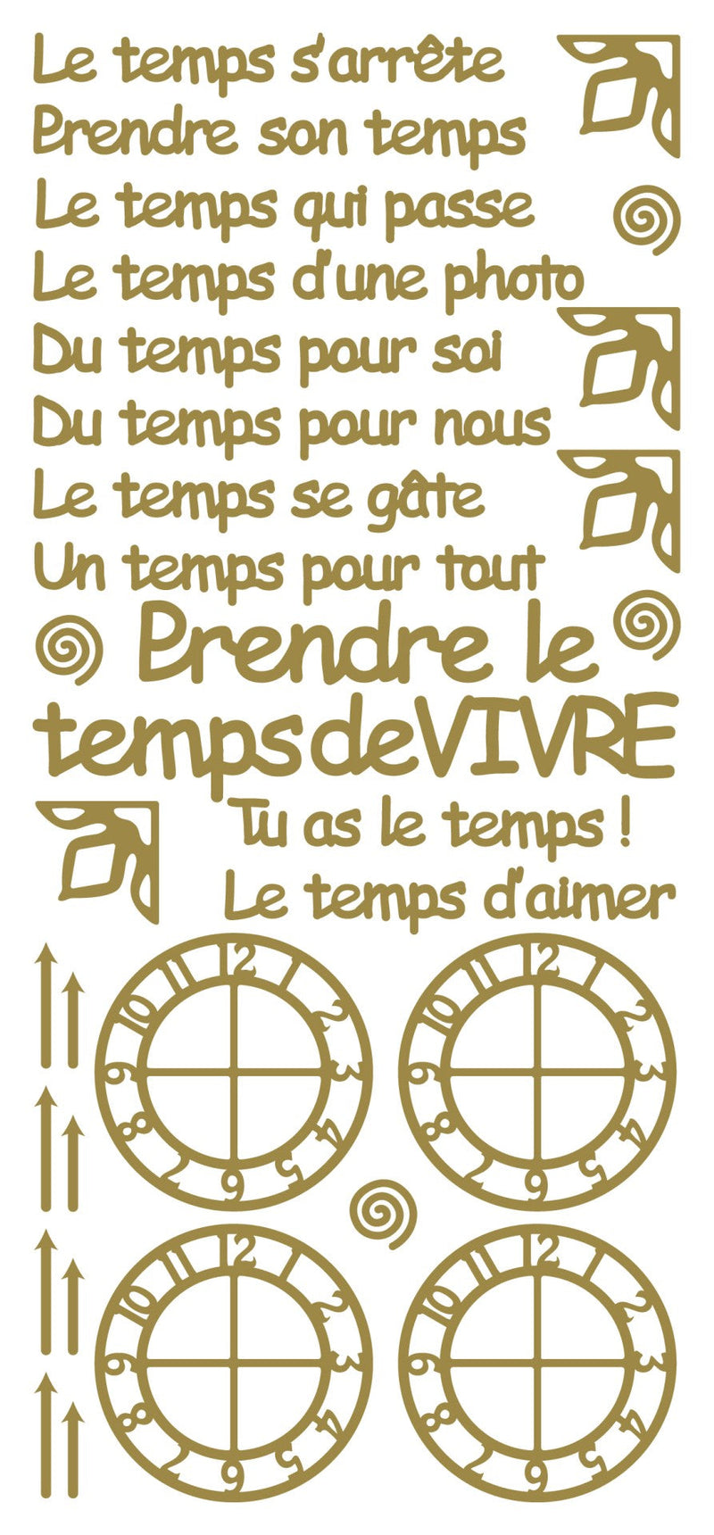 Peel Off Stickers - Le temps s'arrete-1