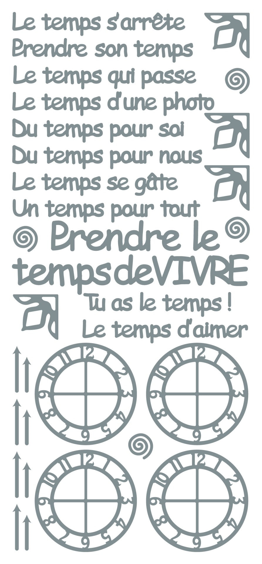 Peel Off Stickers - Le temps s'arrete-2