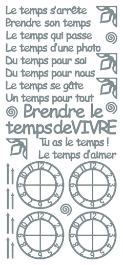 Peel Off Stickers - Le temps s'arrete-2
