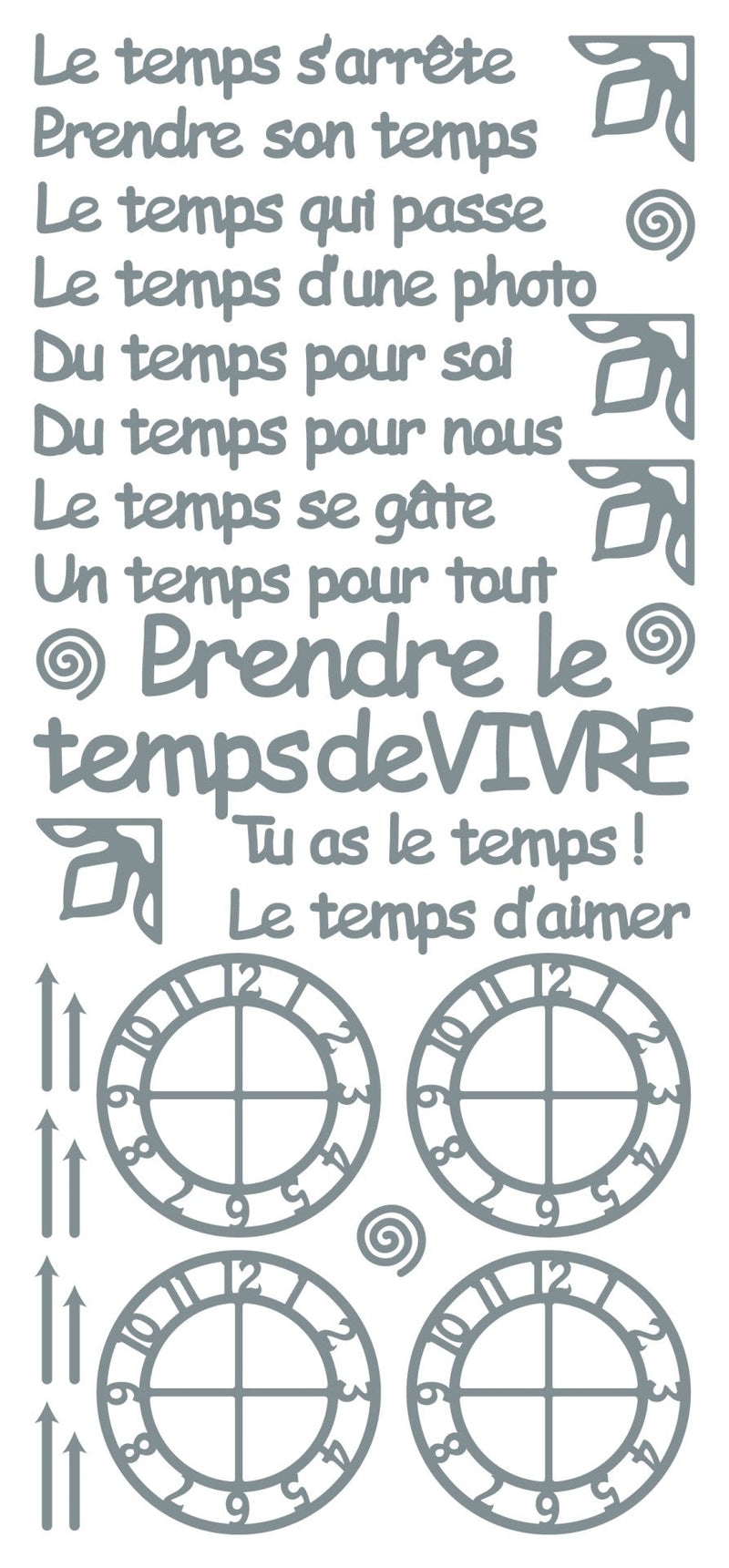 Peel Off Stickers - Le temps s'arrete-2