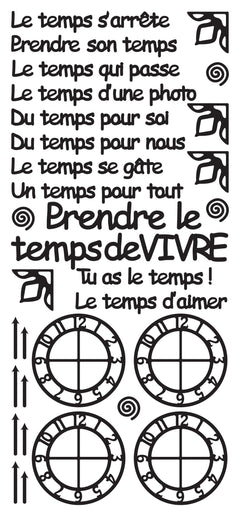 Peel Off Stickers - Le temps s'arrete-3
