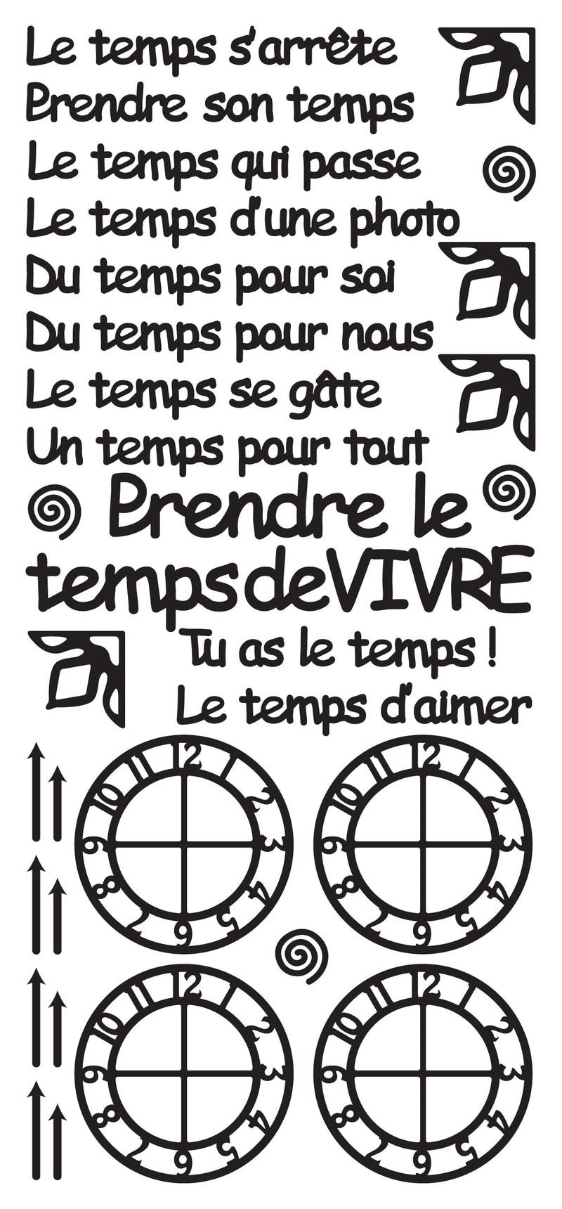Peel Off Stickers - Le temps s'arrete-3