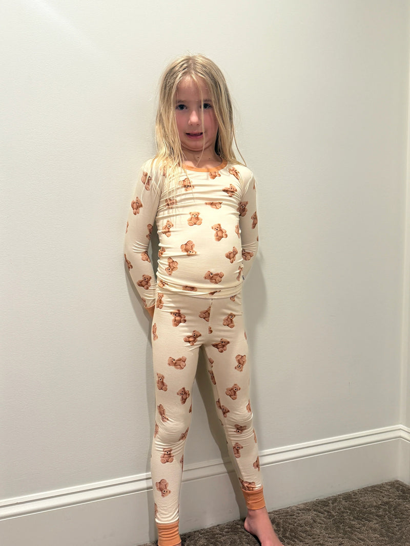 Kids Teddy Bear Pajama Pants-1