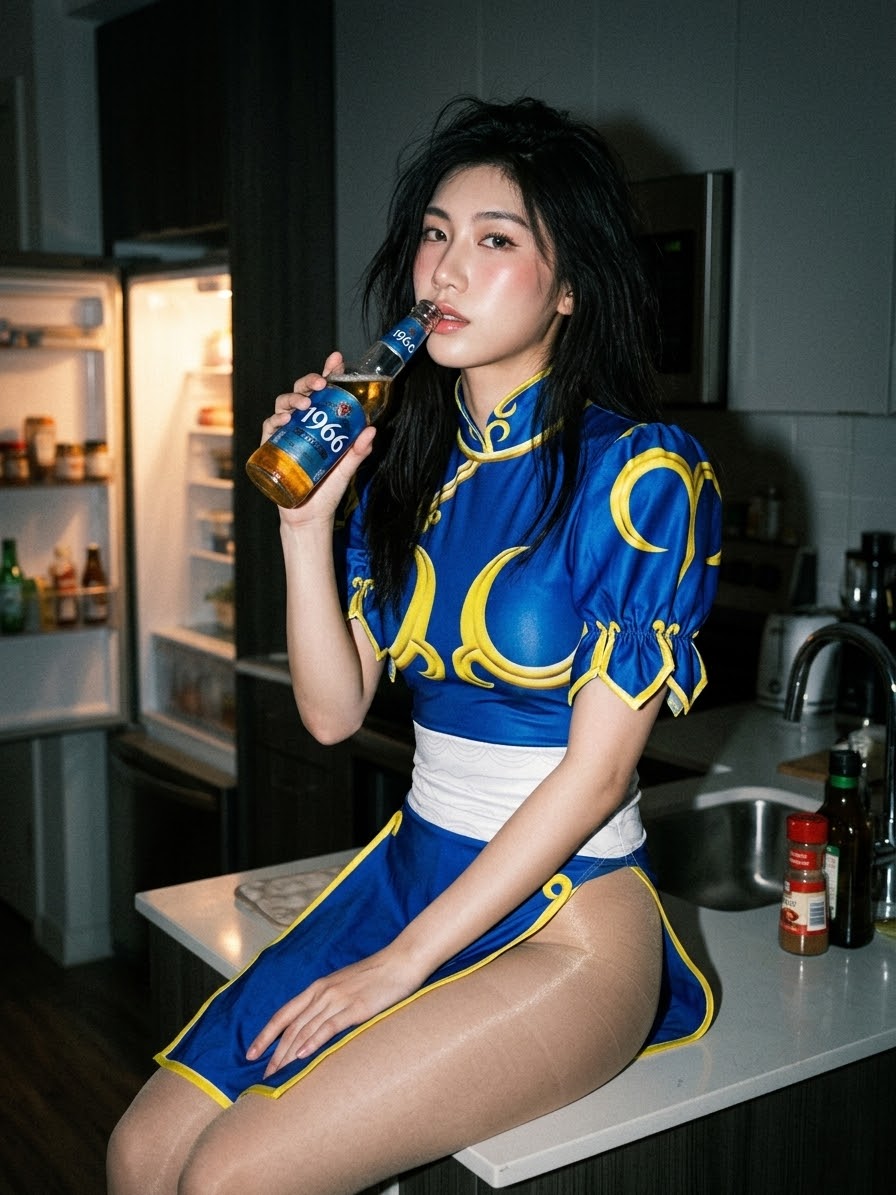 【DISCONTINUED】Chun-Li Inspired Cosplay Bodysuit Set with Detachable Skirt & Accessories-11