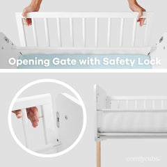 Wooden Bedside Bassinet Sleeper | Comfy Cubs-3