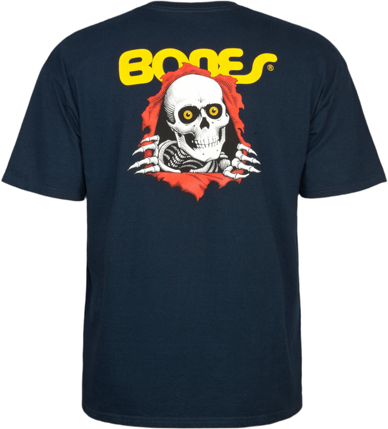 Powell Peralta 'Bones Ripper' Tee - Navy-2