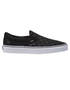 Vans 'Classic Slip-On' Shoes - Black/Black Checkerboard-1