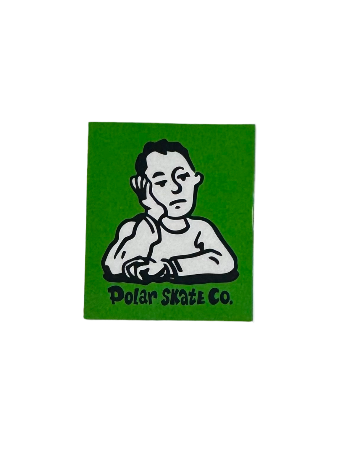 Polar Skate Co. 'Depressed Man' Sticker - Green-1
