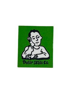 Polar Skate Co. 'Depressed Man' Sticker - Green-1