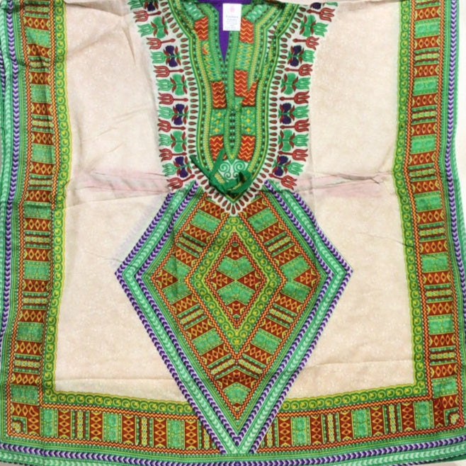 Green and Red Printed Kaftan for Women-3