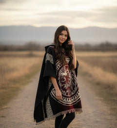 Eagle HandMade Wool Poncho-2