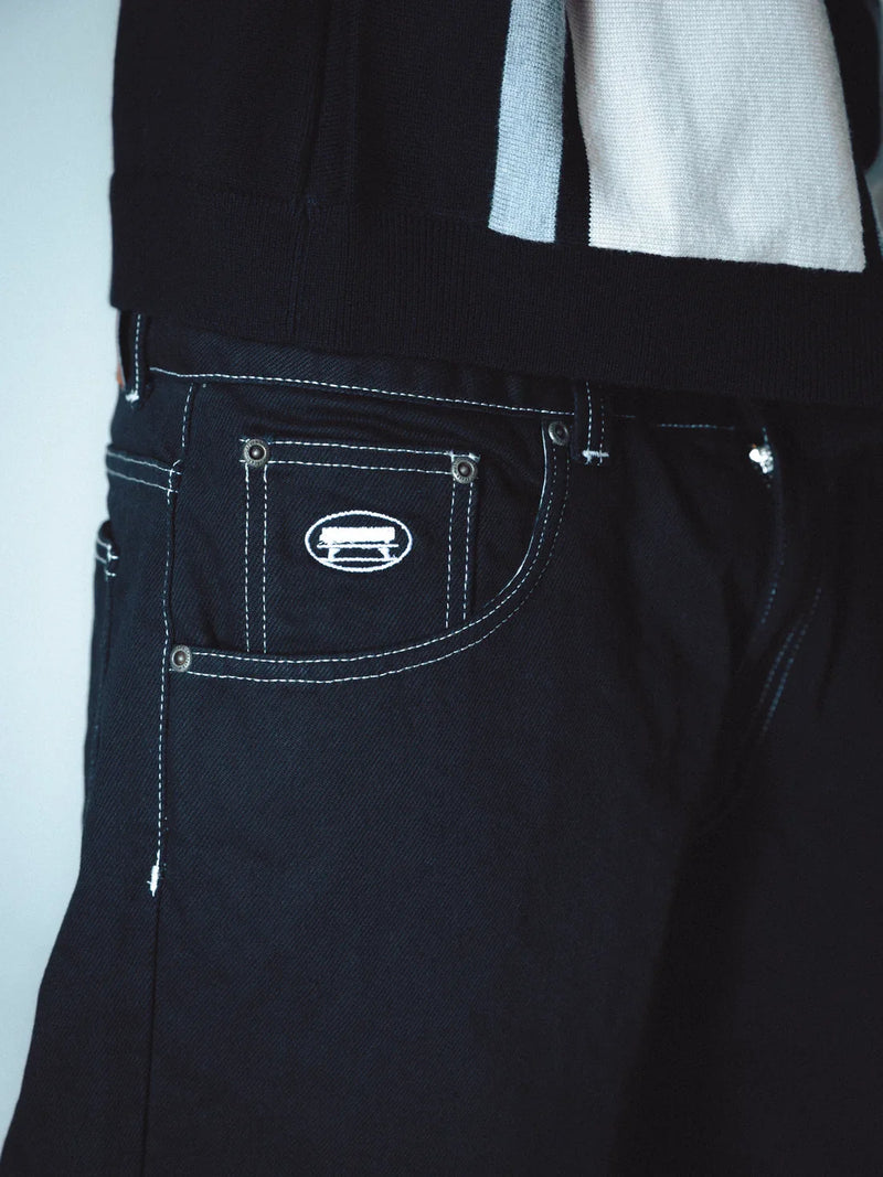Jacker 'Classic Daily' Denim Pants - Black-6