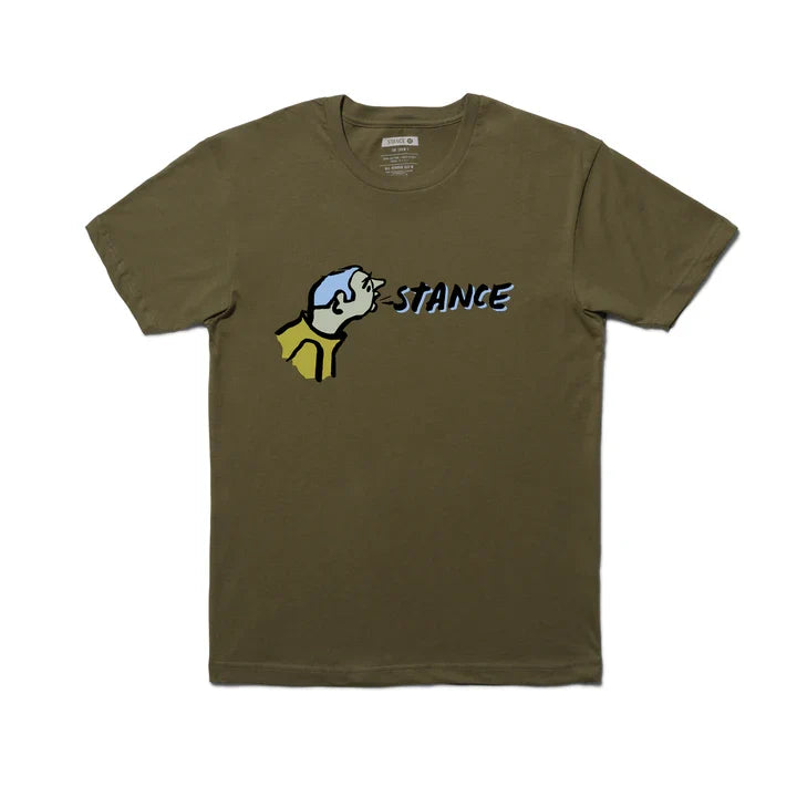 Stance x Russ Pope Tee - Olive-1