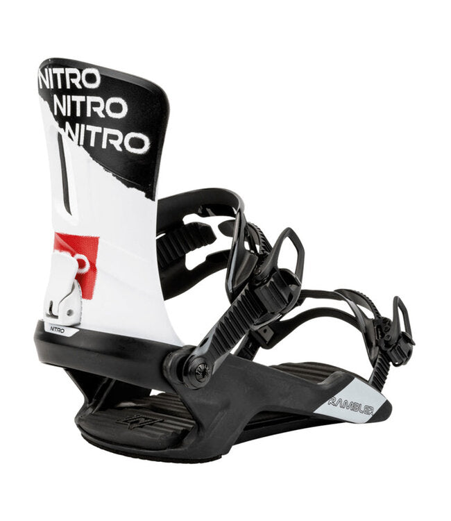 Nitro 'Rambler' Snowboard Bindings - White-1