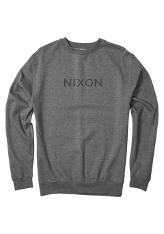 Nixon 'Wordmark' Sweatshirt - Dark Heather Grey-1
