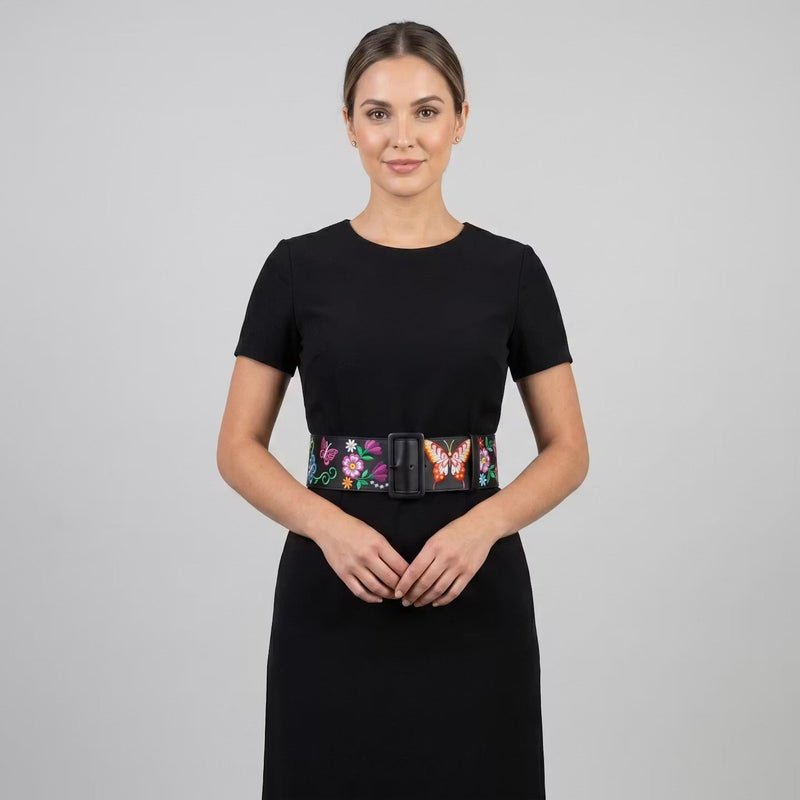 Heritage Leather Regalia Belt (BUTTERFLY)-2