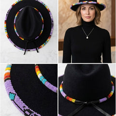 Size-61 Handmade Beaded Hat-1