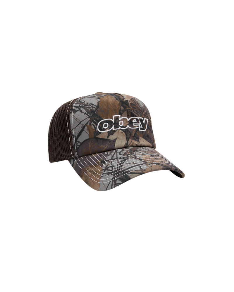 Obey 'Form' Trucker Cap - Fence Camo Multi-1