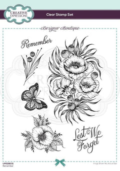 Designer Boutique Collection Remember A5 Clear Stamp Set-1